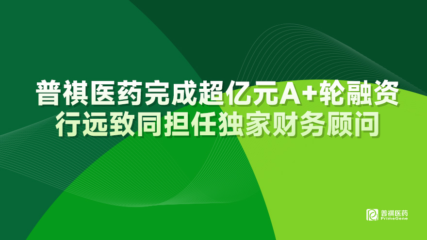 PrimeGene completed A+ round financing of over RMB100 million, and StartPointAdvisers started to act as its exclusive financial advisor